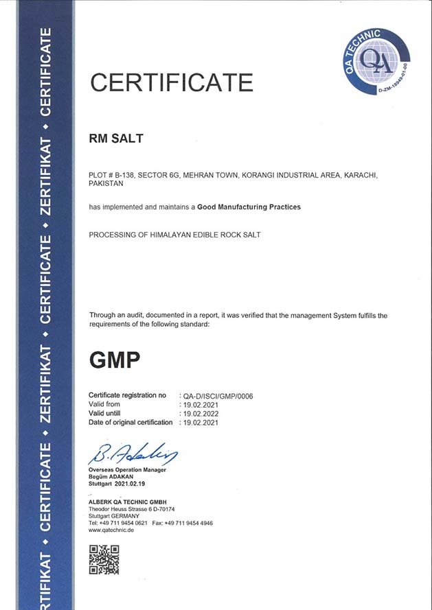 GMP Certificate