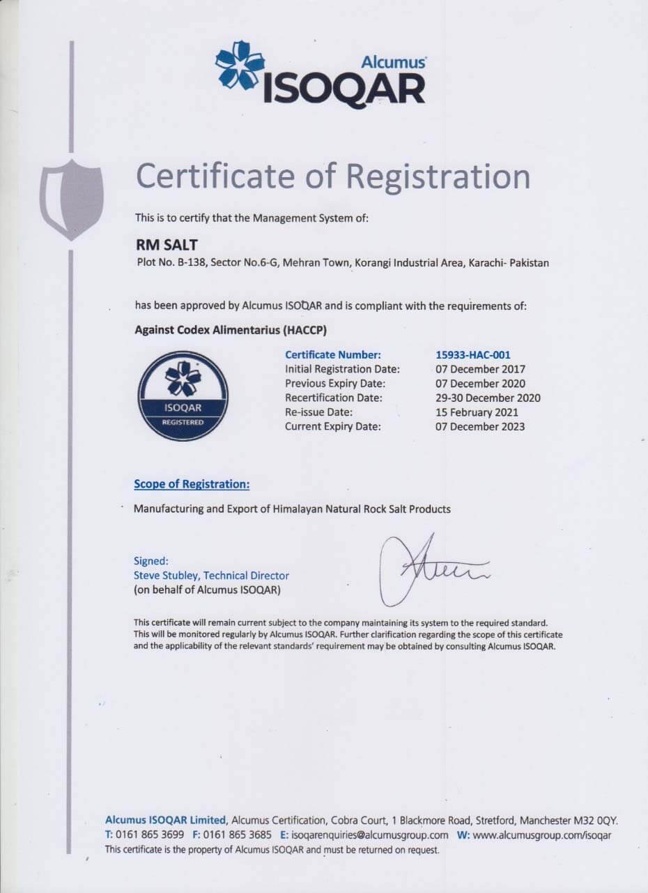 HACCP Certificate