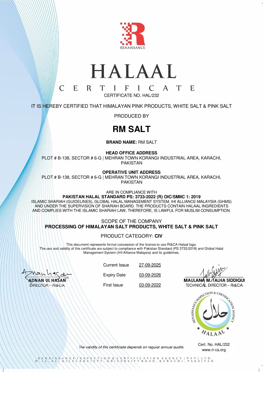 Halaal Certificate