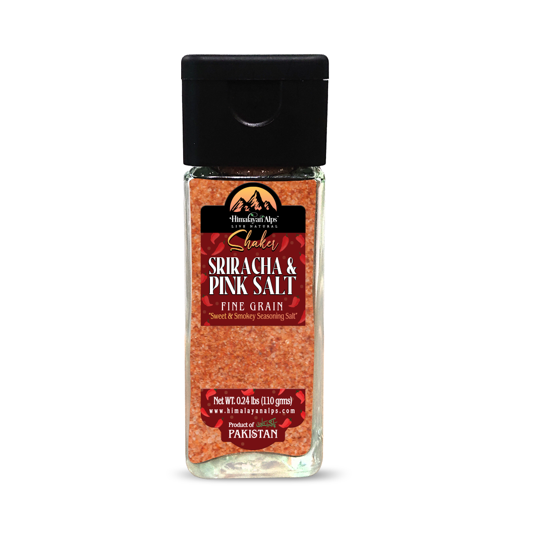 Himalayan Pink Salt Sriracha Glass Shaker
